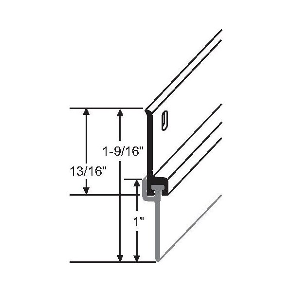 Strybuc 36in DOOR SWEEP BLACK 900-8179BLK - main
